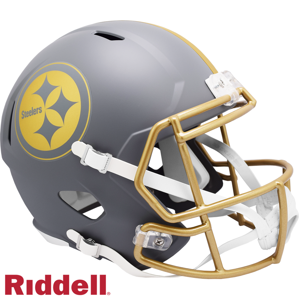 Pittsburgh Steelers Helmet Riddell Replica Full Size Speed Style Slate ...