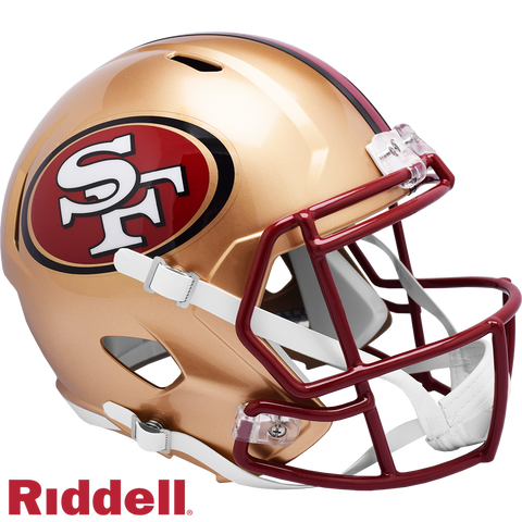 San Francisco 49ers Helmet Riddell Replica Full Size Speed Style 1996-2008 T/B-0