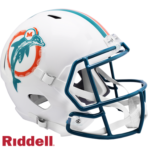 Miami Dolphins Helmet Riddell Replica Full Size Speed Style 1980-1996 T/B-0
