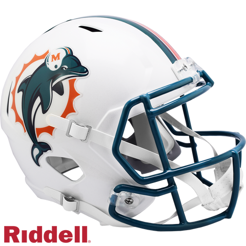 Miami Dolphins Helmet Riddell Replica Full Size Speed Style 1997-2012 T/B-0