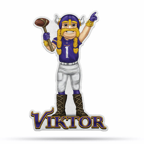 Minnesota Vikings Pennant Shape Cut Mascot Design-0