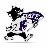 Kansas State Wildcats Pennant Shape Cut Mascot Design-0