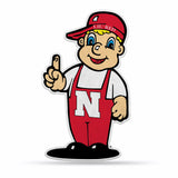 Nebraska Cornhuskers Pennant Shape Cut Mascot Design-0