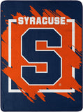 Syracuse Orange Blanket 46x60 Micro Raschel Dimensional Design Rolled-0
