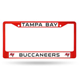 Tampa Bay Buccaneers License Plate Frame Metal Red - Special Order - Team Fan Cave