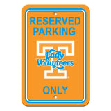 Tennessee Volunteers Sign 12x18 Plastic Reserved Parking Style Lady Vols Design CO - Team Fan Cave