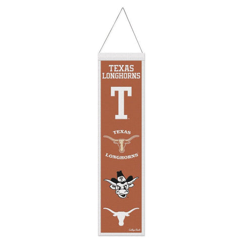 Texas Longhorns Banner Wool 8x32 Heritage Evolution Design