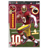Washington Redskins Decal 11x17 Multi Use Robert Griffin Design CO-0