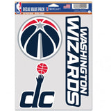 Washington Wizards Decal Multi Use Fan 3 Pack Special Order-0