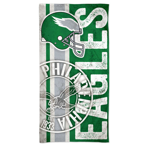 Philadelphia Eagles Beach Towel 30x60 Spectra Retro Design - Special Order-0