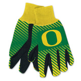 Oregon Ducks Gloves Two Tone Style Adult Size-0