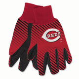 Cincinnati Reds Gloves Two Tone Style Adult Size-0