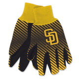 San Diego Padres Gloves Two Tone Style Adult Size-0