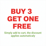 BUY 3 GET ONE FREE promo slide filling the full frame
