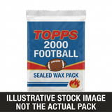 Illustrative stock image of a 2000 Topps Football sealed wax pack. Not the actual pack.
