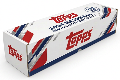 1994 Topps Baseball hand collated complete set white box with large front Topps logo and one 792-card badge