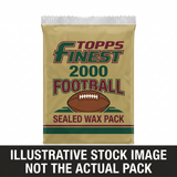 Illustrative stock image of a 2000 Topps Finest Football sealed wax pack. Not the actual pack.