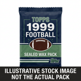 Illustrative stock image of a 1999 Topps Football sealed wax pack. Not the actual pack.