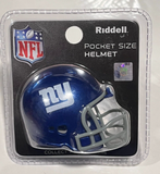 New York Giants Helmet Riddell Pocket Pro Speed Style