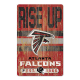 Atlanta Falcons Sign 11x17 Wood Slogan Design-0