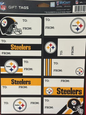 Pittsburgh Steelers Gift Tag Sheet-0