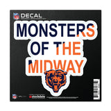 Chicago Bears Decal 6x6 All Surface Slogan-0