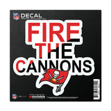 Tampa Bay Buccaneers Decal 6x6 All Surface Slogan-0