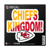 Kansas City Chiefs Decal 6x6 All Surface Slogan-0