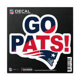 New England Patriots Decal 6x6 All Surface Slogan-0