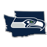 Seattle Seahawks Auto Emblem Acrylic State Shape - Special Order-0