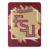 Florida State Seminoles Blanket 46x60 Micro Raschel Dimensional Design Rolled