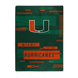 Miami Hurricanes Blanket 60x80 Raschel Digitize Design