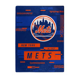New York Mets Blanket 60x80 Raschel Digitize Design-0