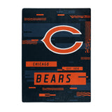 Chicago Bears Blanket 60x80 Raschel Digitize Design