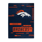 Denver Broncos Blanket 60x80 Raschel Digitize Design