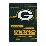 Green Bay Packers Blanket 60x80 Raschel Digitize Design