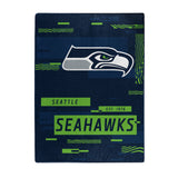 Seattle Seahawks Blanket 60x80 Raschel Digitize Design