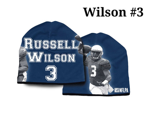 Seattle Seahawks Beanie Lightweight Russell Wilson Design - Team Fan Cave
