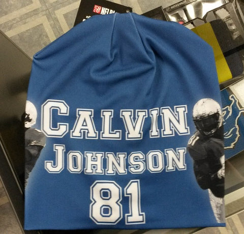 Detroit Lions Beanie Lightweight Calvin Johnson Design - Team Fan Cave