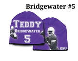 Minnesota Vikings Beanie Lightweight Teddy Bridgewater Design - Team Fan Cave