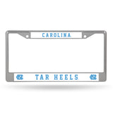 North Carolina Tar Heels License Plate Frame Chrome - Team Fan Cave
