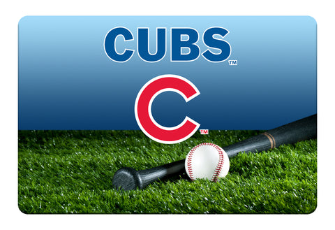 Chicago Cubs Pet Bowl Mat Team Color Baseball Size Large - Team Fan Cave