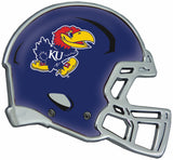 Kansas Jayhawks Auto Emblem - Helmet - Team Fan Cave