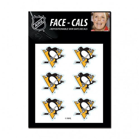 Pittsburgh Penguins Tattoo Face Cals - Team Fan Cave