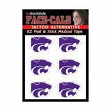 Kansas State Wildcats Tattoo Face Cals Special Order