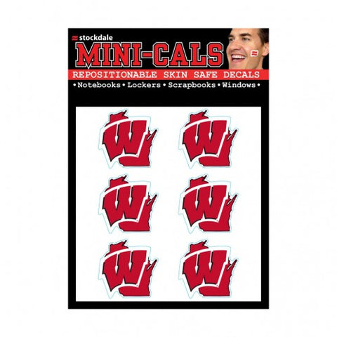 Wisconsin Badgers Tattoo Face Cals - Team Fan Cave