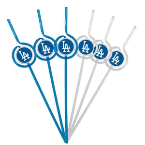 Los Angeles Dodgers Team Sipper Straws - Team Fan Cave