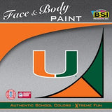 Miami Hurricanes Face Paint - Team Fan Cave