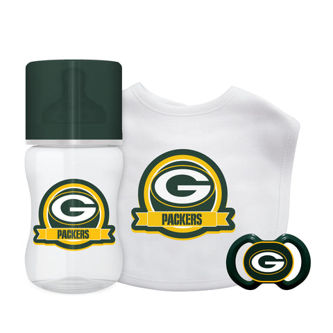 Green Bay Packers Baby Gift Set 3 Piece - Team Fan Cave