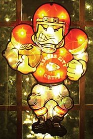 Kansas City Chiefs Window Light Up Player 20 Inch Double Sided - Team Fan Cave